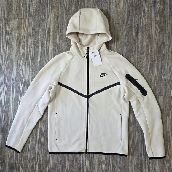 Nike Tech Full-Zip Fleece Windrunner Light Orewood Jacket HV0949-104 Men's S New - Picture 1 of 15